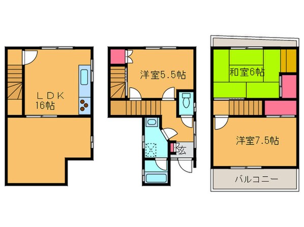 松山様一戸建の物件間取画像